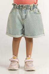 Ice Blue Toddler Girl Denim Short TG-SHT-SS24-005